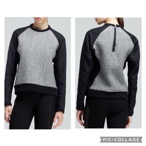 Rag & Bone Flight Quilted Raglan Sweatshirt Size Small